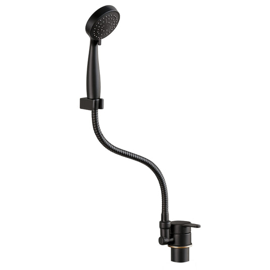 Shower Tap Mixer with Hand Sprayer with 1500m Hose Stainless Steel Matte Black