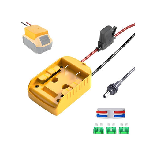 Starlink Mini DeWalt Battery Adaptor With DC Power Cable Charger Inc Fuse and Switch