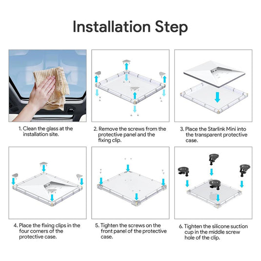 Starlink Mini Suction Cup & Cover Mount Fixing System