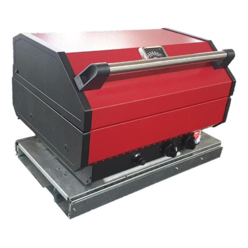 Swift 3 Way Black and Red Slide Out BBQ Kitchen
