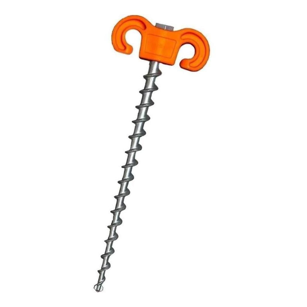 TIEGEAR Hard Terra Stainless Spiral Screw Peg For Hard Surface - 2 Pac ...