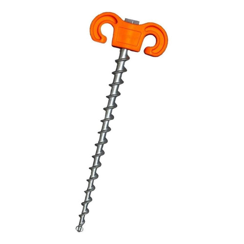 TIEGEAR Hard Terra Stainless Spiral Screw Peg For Hard Surface - 2 Pack