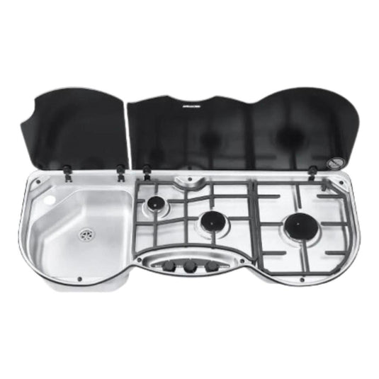 Thetford 353 Series Combination Unit LH Sink with 3 Burner