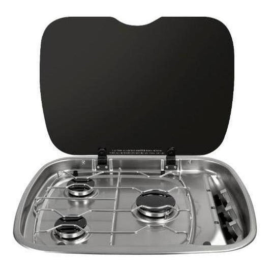 Thetford, Argent, 3 burner hob