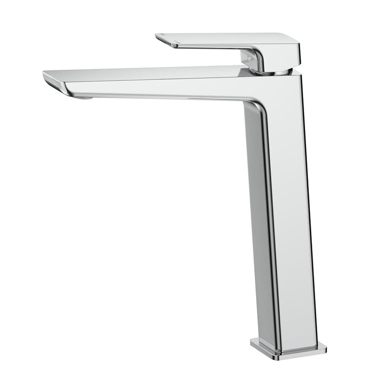 Load image into Gallery viewer, Tiago Tall Square Handle Basin Sink Tap Mixer Chrome
