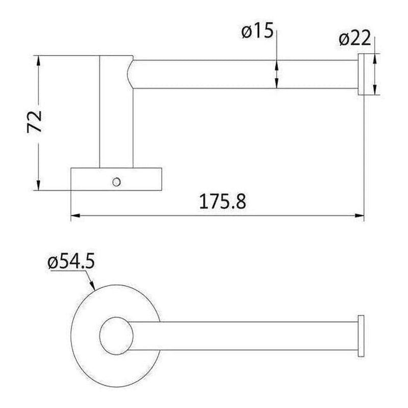 Load image into Gallery viewer, Toilet Paper Roll Holder Black
