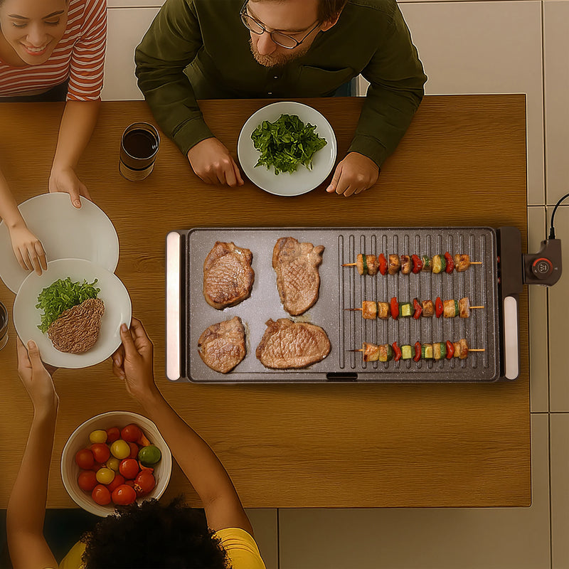 Load image into Gallery viewer, Westinghouse 2200W Non Stick Electric Grill 652 x 261 x 68mm
