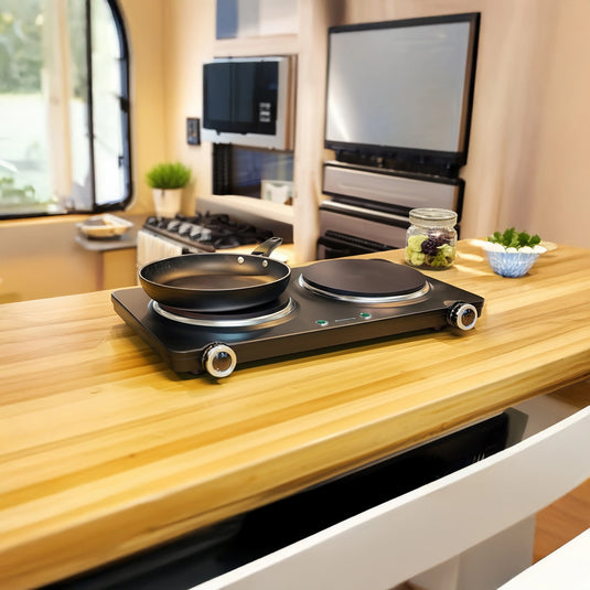 Westinghouse 1500W Twin  Electric Cooktop Hot Plate 470 x 280 x 80mm