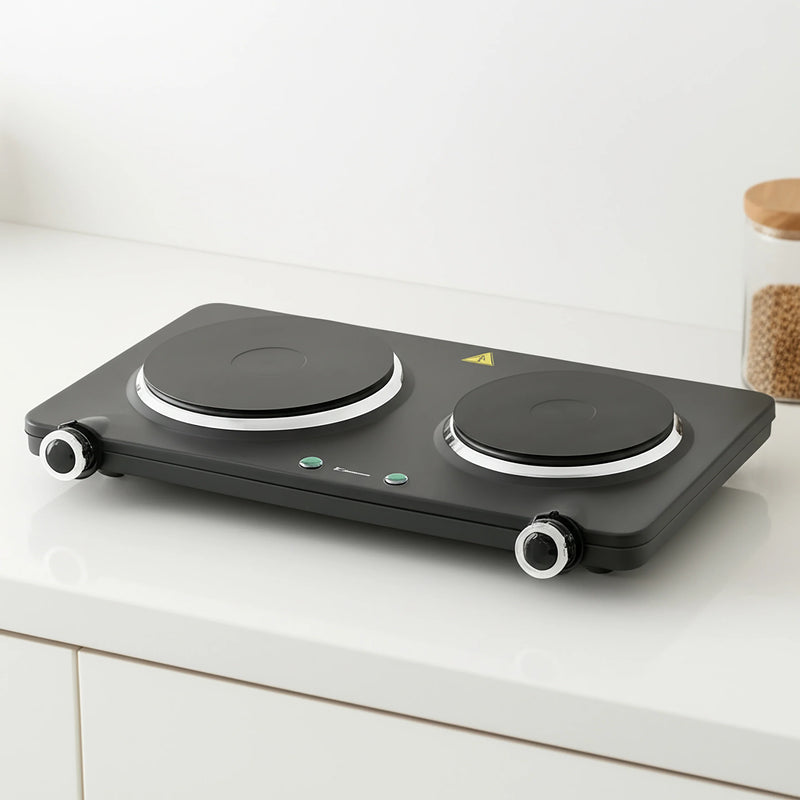 Load image into Gallery viewer, Westinghouse 1500W Twin  Electric Cooktop Hot Plate 470 x 280 x 80mm
