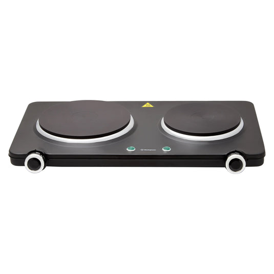 Westinghouse 1500W Twin  Electric Cooktop Hot Plate 470 x 280 x 80mm