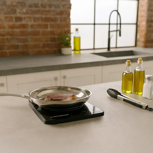 Westinghouse 2000W Single Induction Cooktop Hot Plate Super Slim 280 x 350 x 23mm