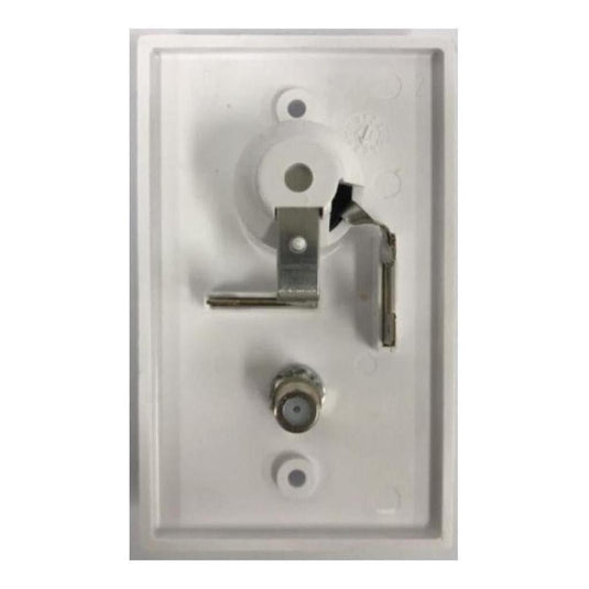 WINEGARD WHITE 2nd TV WALL PLATE ONLY