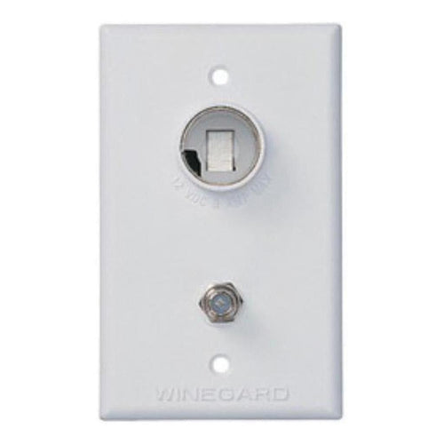 WINEGARD WHITE 2nd TV WALL PLATE ONLY