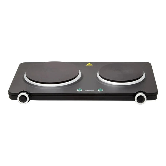 Westinghouse 1500W Twin Electric Cooktop Hot Plate 470 x 280 x 80mm