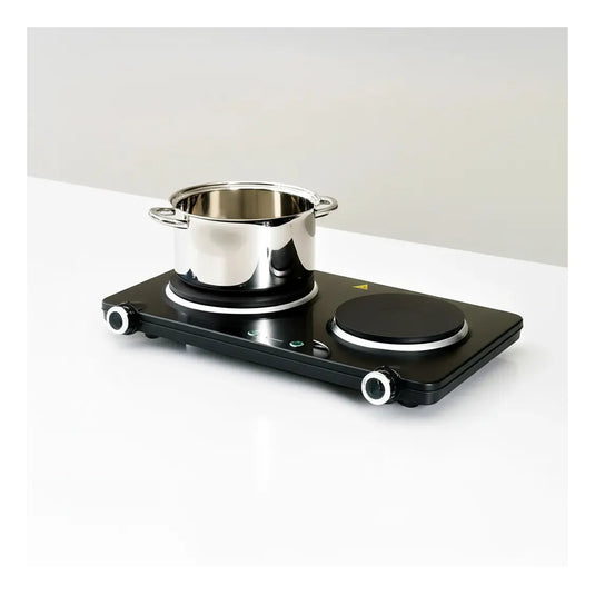 Westinghouse 1500W Twin Electric Cooktop Hot Plate 470 x 280 x 80mm