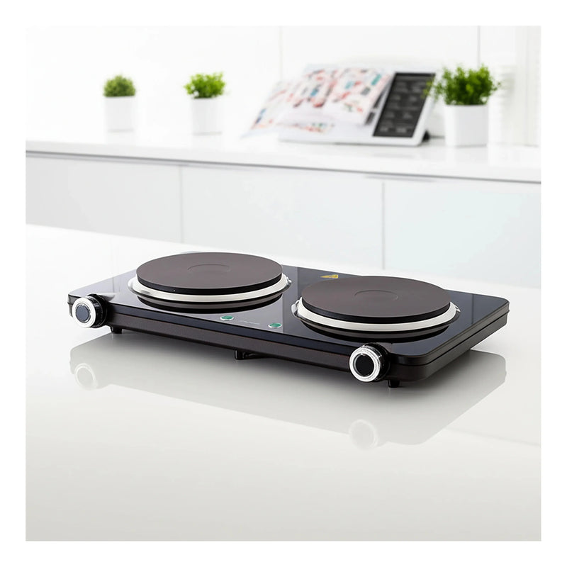 Load image into Gallery viewer, Westinghouse 1500W Twin Electric Cooktop Hot Plate 470 x 280 x 80mm
