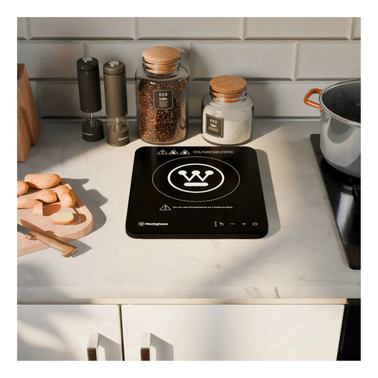 Westinghouse 2000W Single Induction Cooktop Hot Plate Super Slim 280 x 350 x 23mm