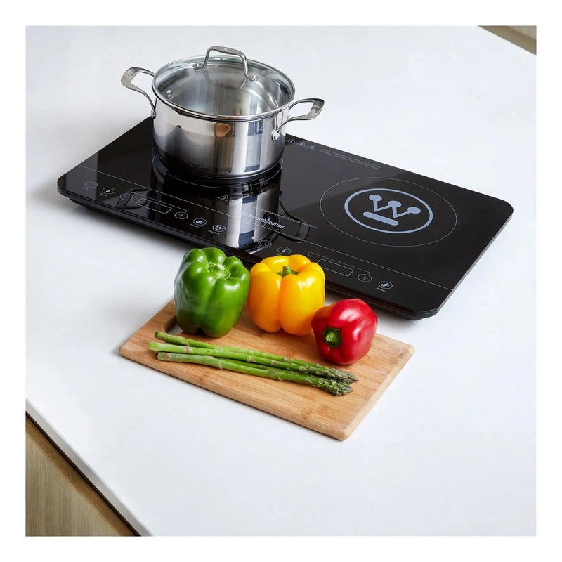 Load image into Gallery viewer, Westinghouse 2400W Twin Induction Cooktop Hot Plate 600 x 360 x 40mm
