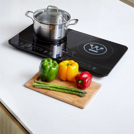 Westinghouse 2400W Twin Induction Cooktop Hot Plate 600 x 360 x 40mm