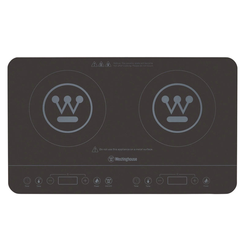 Load image into Gallery viewer, Westinghouse 2400W Twin Induction Cooktop Hot Plate 600 x 360 x 40mm
