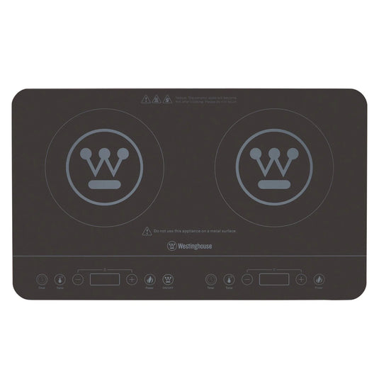 Westinghouse 2400W Twin Induction Cooktop Hot Plate 600 x 360 x 40mm