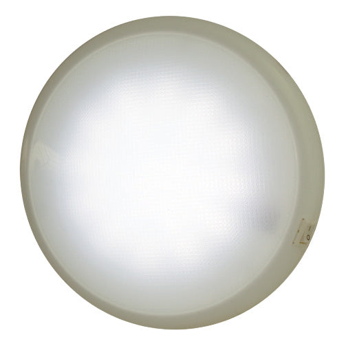 Whitevision 10 - 30v 10 Inch 6W Round LED Oyster Light Inc On / Off Switch