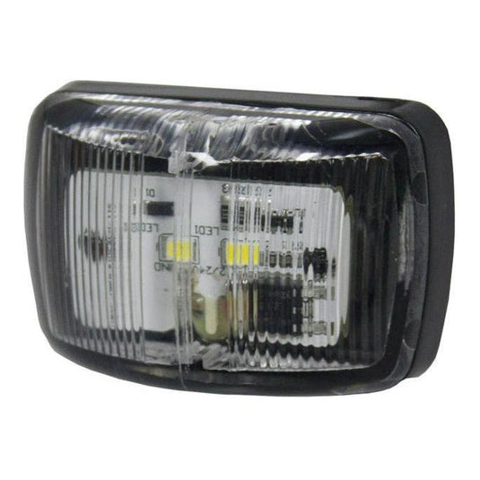 Whitevision 9 - 33V LED Front Clearance Red / Amber Marker Inc 0.5m Cable Clear Lense