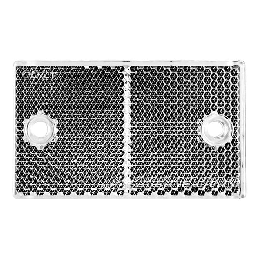 Whitevision Clear Reflector 75 x 46 x 7.5mm Inc Adhesive Backing & Screw Mount