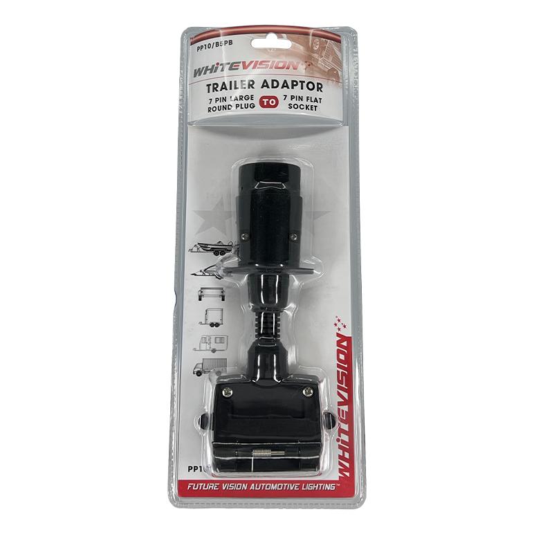 Load image into Gallery viewer, Whitevision Trailer Adaptor 7 Pin Large Round to 7 Pin Flat Adaptor
