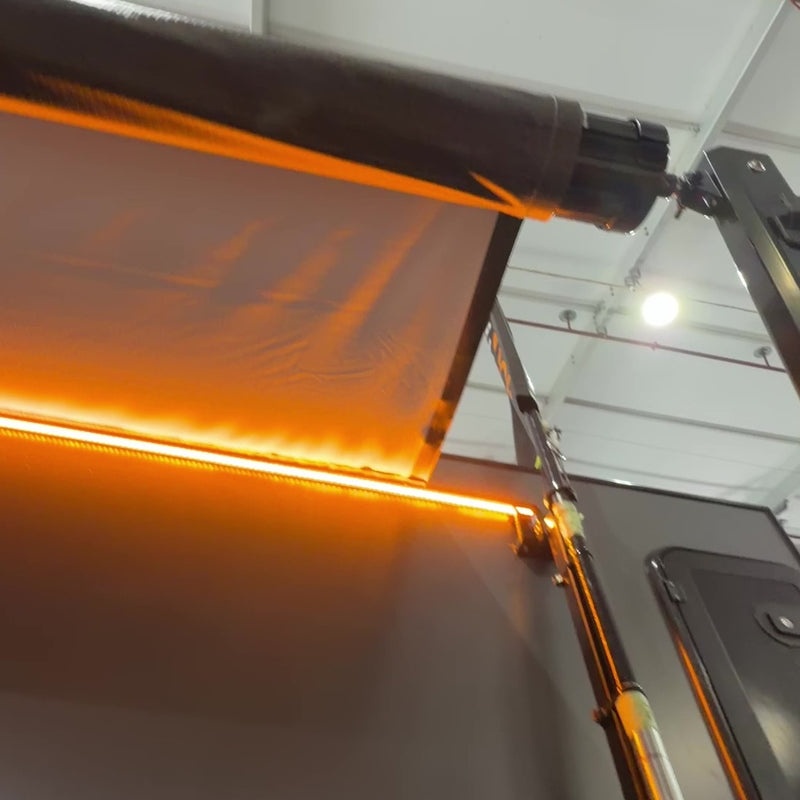 Load and play video in Gallery viewer, Finch Awning Manual Roll Out 13 Foot  Black
