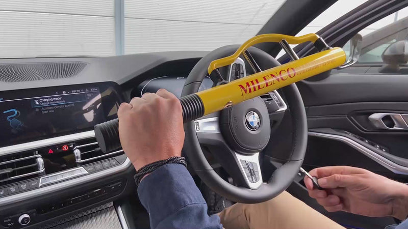Load and play video in Gallery viewer, Milenco High Security Steering Wheel Lock
